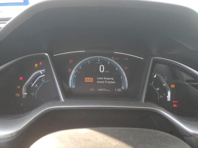 JHMFC1F72KX007553 - 2019 HONDA CIVIC EXL SILVER photo 9