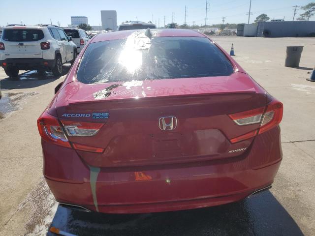 1HGCV1F33LA004128 - 2020 HONDA ACCORD SPORT RED photo 6