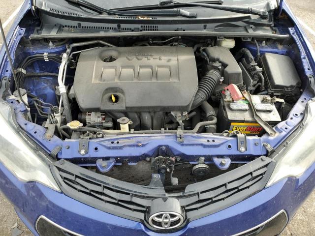 5YFBURHEXGP441247 - 2016 TOYOTA COROLLA L BLUE photo 11