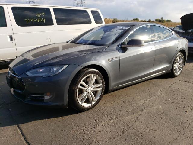 5YJSA1CN6DFP13110 - 2013 TESLA MODEL S GRAY photo 1