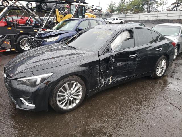 JN1EV7AR6KM554090 - 2019 INFINITI Q50 LUXE BLACK photo 1