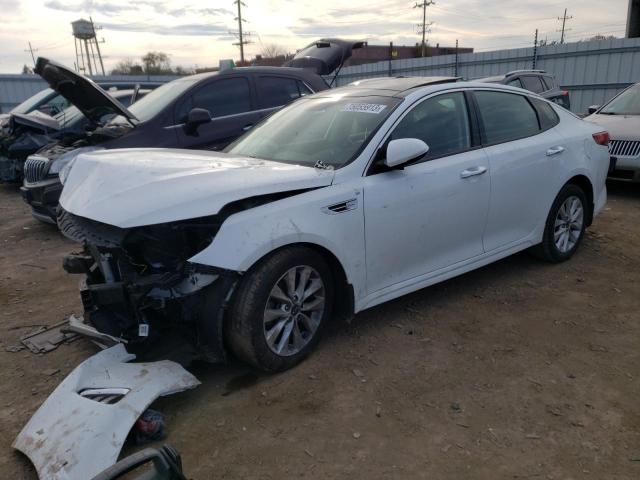 5XXGT4L38JG241890 - 2018 KIA OPTIMA LX WHITE photo 1