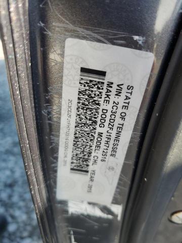 2C3CDZFJ1FH712516 - 2015 DODGE CHALLENGER R/T SCAT PACK GRAY photo 12