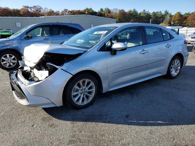 5YFFPMAEXMP158574 - 2021 TOYOTA COROLLA XLE SILVER photo 1