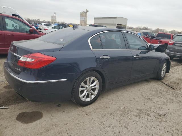 KMHGC4DD0DU234157 - 2013 HYUNDAI GENESIS 3.8L BLUE photo 3