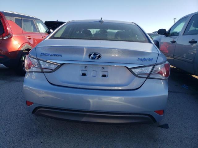 KMHEC4A45DA085533 - 2013 HYUNDAI SONATA HYBRID BLUE photo 6