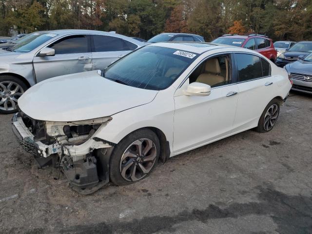 1HGCR2F83HA062513 - 2017 HONDA ACCORD EXL WHITE photo 1