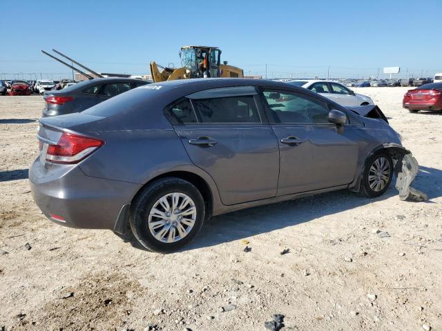 19XFB2F58EE072176 - 2014 HONDA CIVIC LX GRAY photo 3