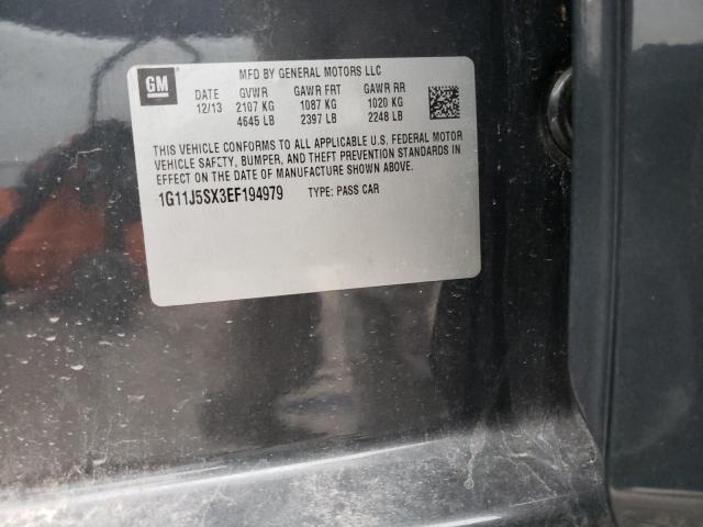 1G11J5SX3EF194979 - 2014 CHEVROLET MALIBU LTZ ლურჯი ფოტო 12