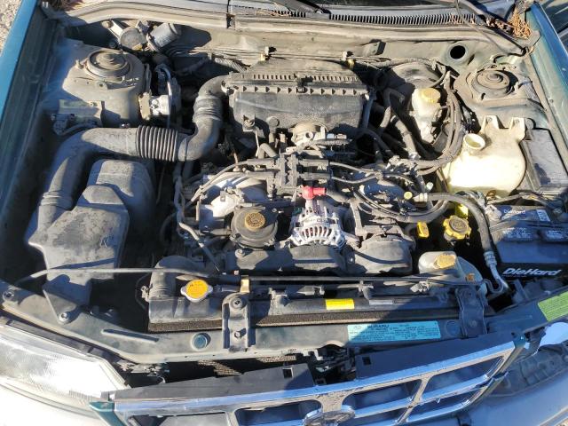 JF1SF6559YH722052 - 2000 SUBARU FORESTER S GREEN photo 11