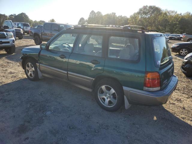 JF1SF6559YH722052 - 2000 SUBARU FORESTER S GREEN photo 2