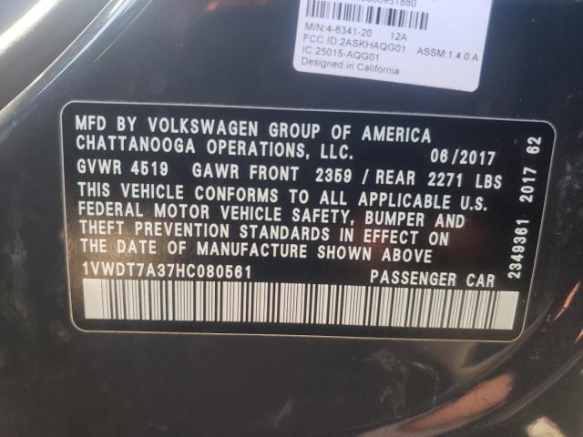 1VWDT7A37HC080561 - 2017 VOLKSWAGEN PASSAT R-LINE Grau Foto 12