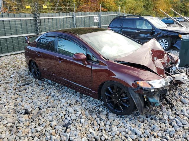 2HGFA15576H522048 - 2006 HONDA CIVIC LX BURGUNDY photo 4