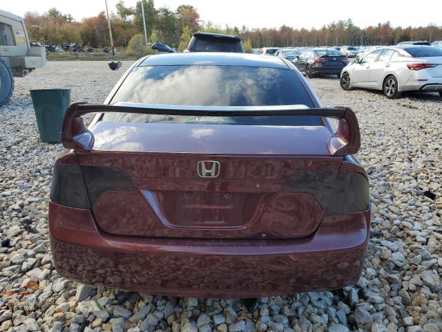 2HGFA15576H522048 - 2006 HONDA CIVIC LX BURGUNDY photo 6