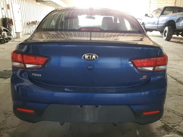 3KPA24AB3KE214352 - 2019 KIA RIO S BLUE photo 6