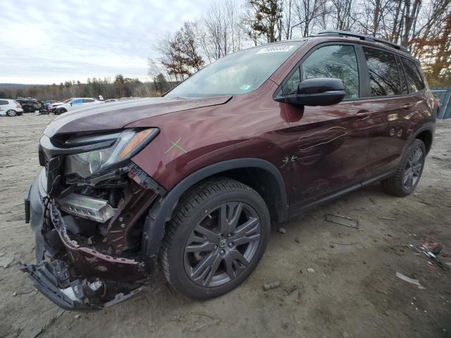 5FNYF8H58KB015298 - 2019 HONDA PASSPORT EXL MAROON photo 1