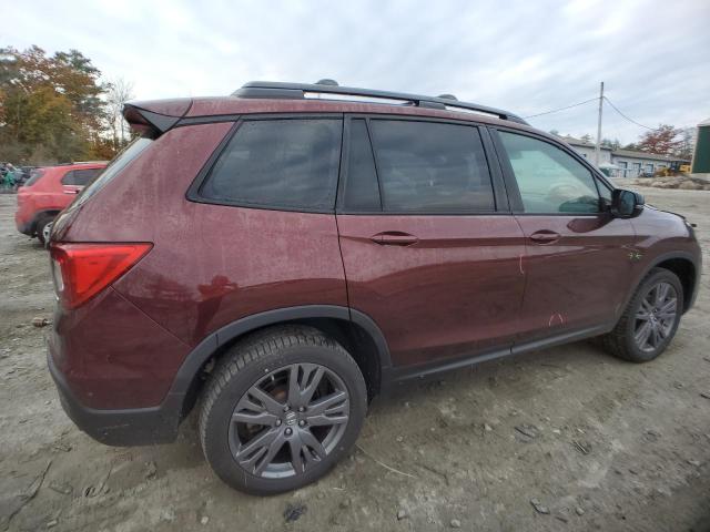 5FNYF8H58KB015298 - 2019 HONDA PASSPORT EXL MAROON photo 3