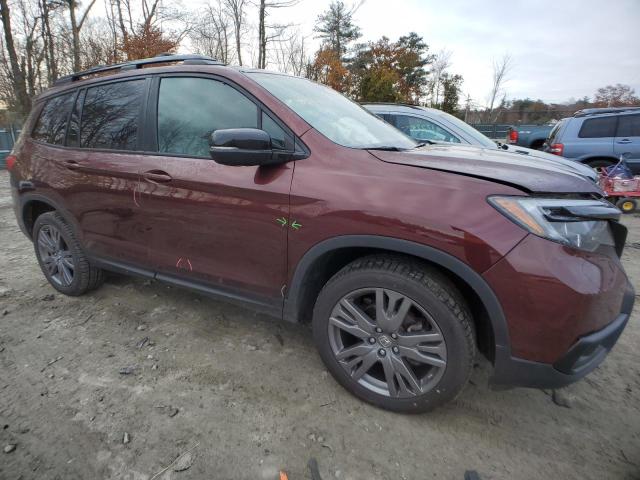 5FNYF8H58KB015298 - 2019 HONDA PASSPORT EXL MAROON photo 4