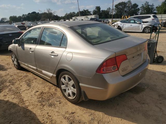 1HGFA16536L112560 - 2006 HONDA CIVIC LX BEIGE photo 2