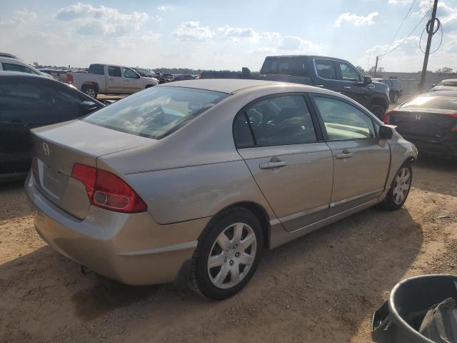 1HGFA16536L112560 - 2006 HONDA CIVIC LX BEIGE photo 3