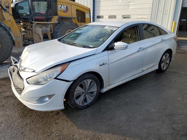 KMHEC4A42FA125084 - 2015 HYUNDAI SONATA HYBRID WHITE photo 1