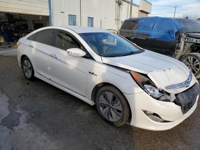 KMHEC4A42FA125084 - 2015 HYUNDAI SONATA HYBRID WHITE photo 4