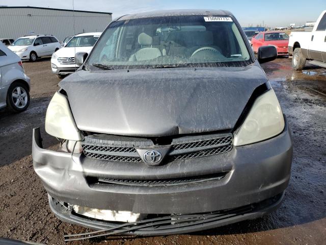 5TDZA29C55S374119 - 2005 TOYOTA SIENNA CE GRAY photo 5