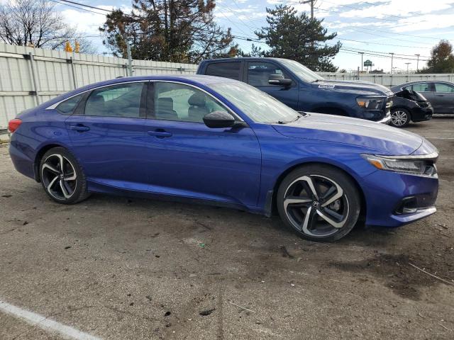 1HGCV1F42NA046253 - 2022 HONDA ACCORD SPORT SE BLUE photo 4