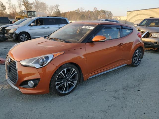 KMHTC6AE3GU265091 - 2016 HYUNDAI VELOSTER TURBO ORANGE photo 1