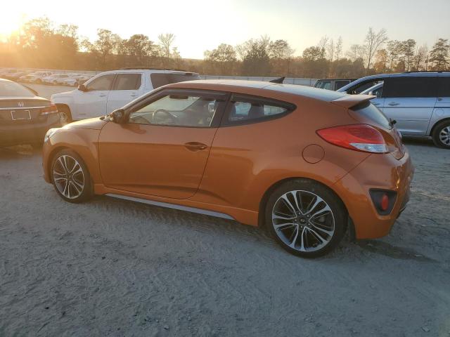 KMHTC6AE3GU265091 - 2016 HYUNDAI VELOSTER TURBO ORANGE photo 2