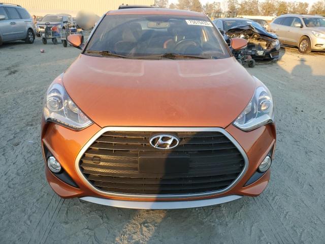 KMHTC6AE3GU265091 - 2016 HYUNDAI VELOSTER TURBO ORANGE photo 5