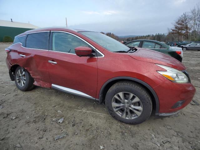 5N1AZ2MH6HN127884 - 2017 NISSAN MURANO S RED photo 4