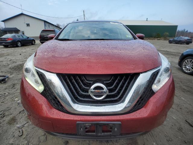 5N1AZ2MH6HN127884 - 2017 NISSAN MURANO S RED photo 5