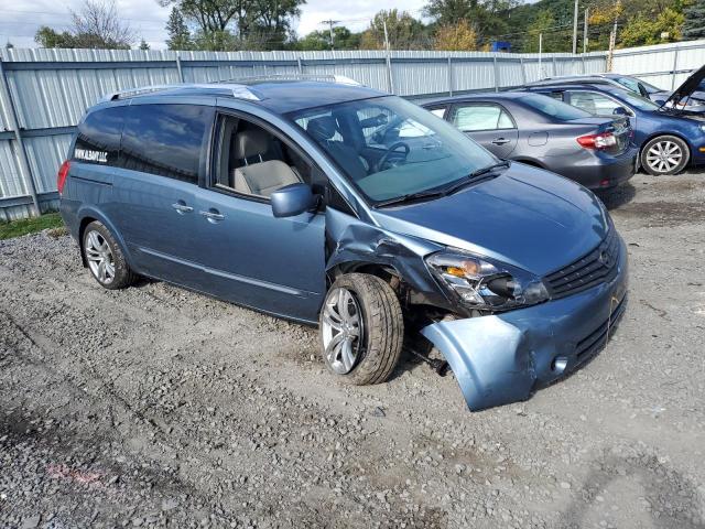 5N1BV28U98N118796 - 2008 NISSAN QUEST S BLUE photo 4