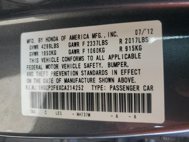 SHHFK7H59JU202916 - 2018 HONDA CIVIC EX GRAY photo 12