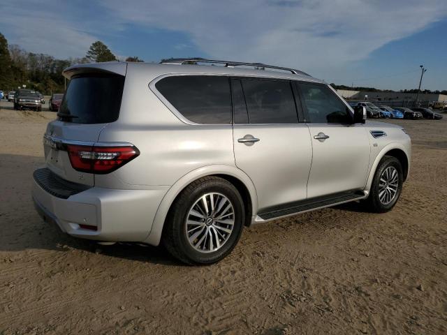 JN8AY2BA2N9391027 - 2022 NISSAN ARMADA SL SILVER photo 3