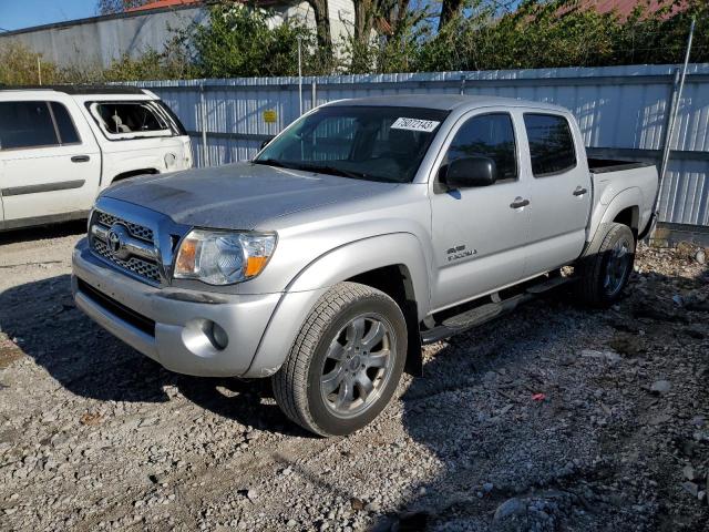 5TFJU4GN2BX010606 - 2011 TOYOTA TACOMA DOUBLE CAB PRERUNNER SILVER photo 1
