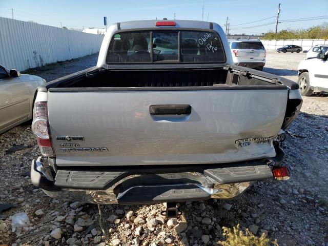 5TFJU4GN2BX010606 - 2011 TOYOTA TACOMA DOUBLE CAB PRERUNNER SILVER photo 6