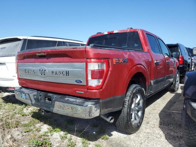 1FTFW1E82MFA22291 - 2021 FORD F150 SUPERCREW RED photo 3