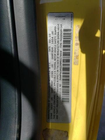 3VWPW3AG3AM017459 - 2010 VOLKSWAGEN NEW BEETLE YELLOW photo 12