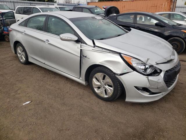 KMHEC4A48DA086188 - 2013 HYUNDAI SONATA HYBRID SILVER photo 4