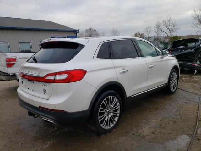 2LMTJ8LR8GBL21747 - 2016 LINCOLN MKX RESERVE WHITE photo 3