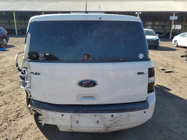 2FMGK5CC1ABD03778 - 2010 FORD FLEX SEL WHITE photo 6