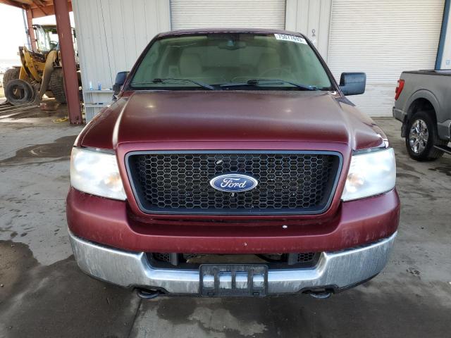 1FTPX14565NB24855 - 2005 FORD F150 MAROON photo 5