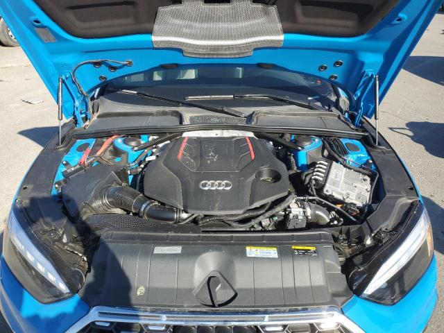 WAUW4GF59NN001505 - 2022 AUDI S5 PREMIUM PLUS BLUE photo 11