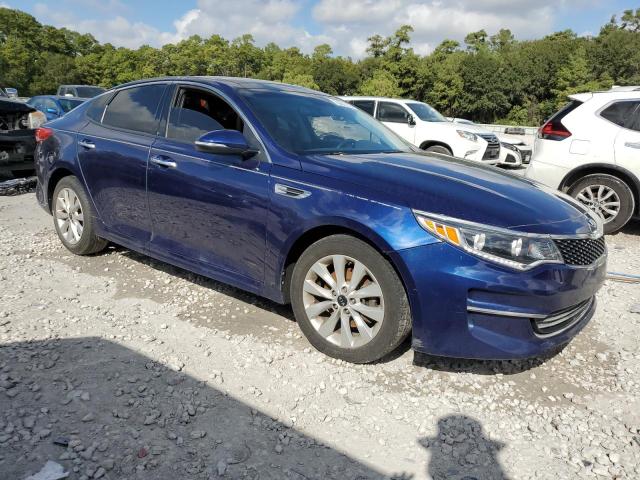 5XXGU4L36HG152374 - 2017 KIA OPTIMA EX BLUE photo 4