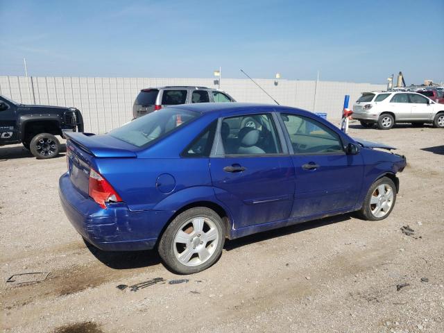 1FAFP34N75W152848 - 2005 FORD FOCUS ZX4 BLUE photo 3