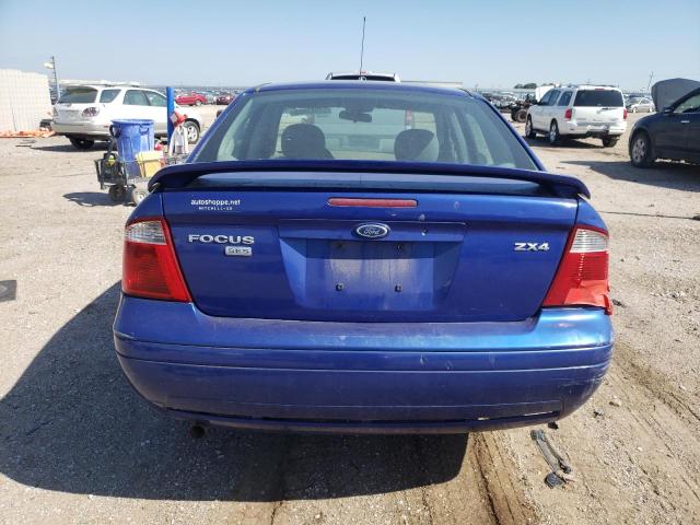 1FAFP34N75W152848 - 2005 FORD FOCUS ZX4 BLUE photo 6