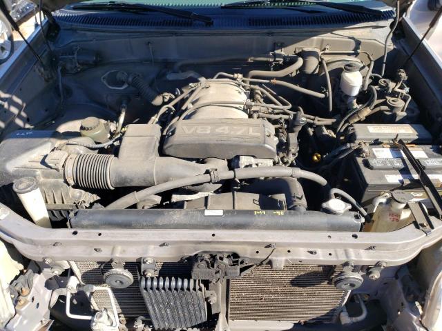 5TBBT4415YS030817 - 2000 TOYOTA TUNDRA ACCESS CAB ვერცხლისფერი ფოტო 11