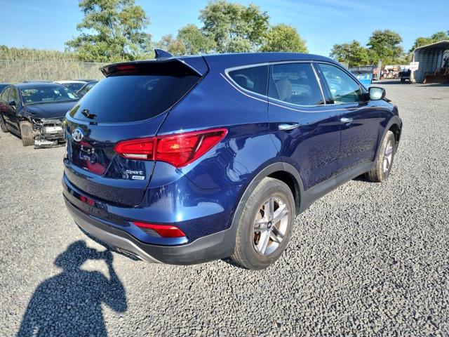 5XYZTDLB0HG496684 - 2017 HYUNDAI SANTA FE S BLUE photo 3